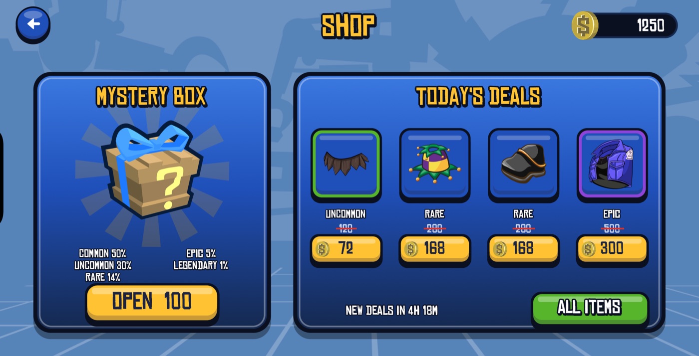 Shop with a mystery box and daily deals